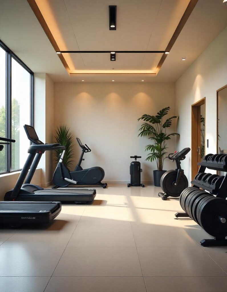 Ceiling height of home gym