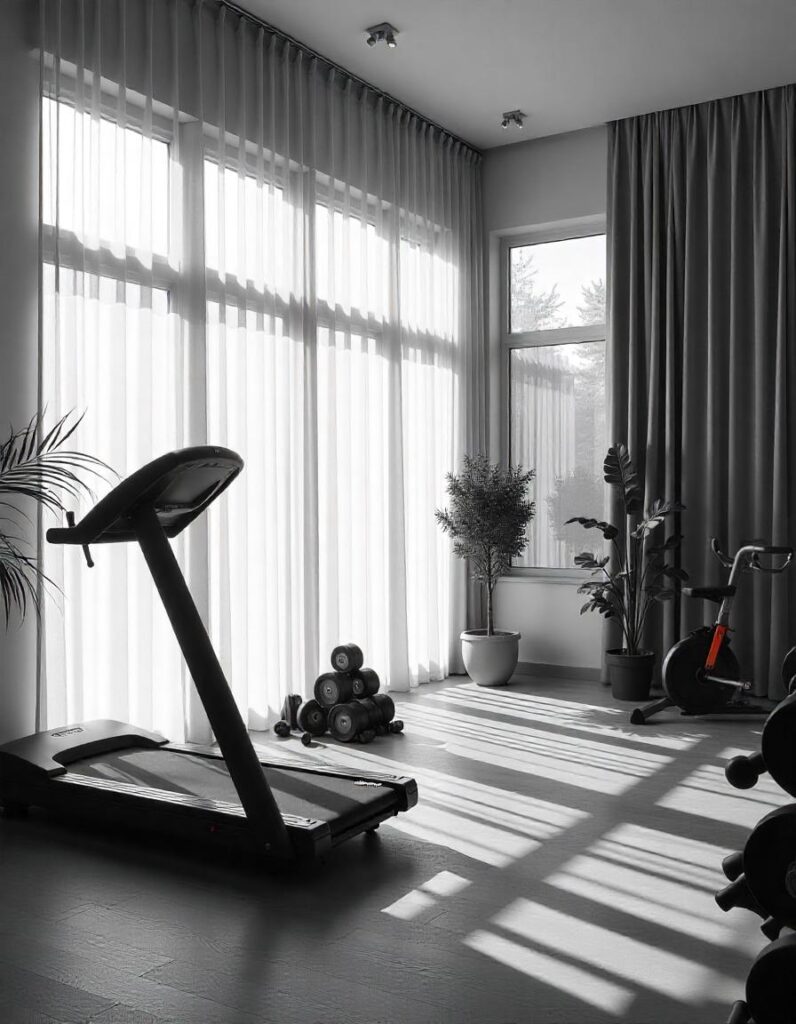 Privacy in home gym