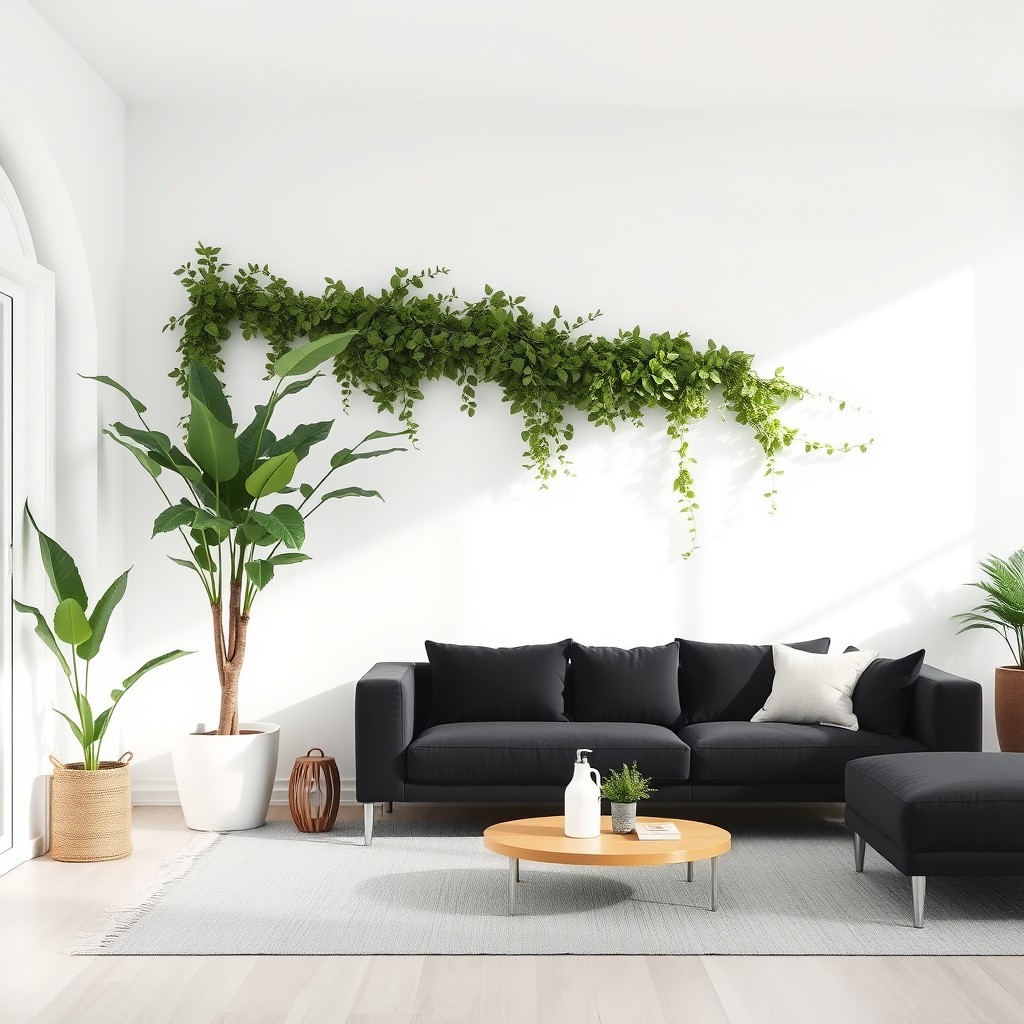 White wall living room ideas