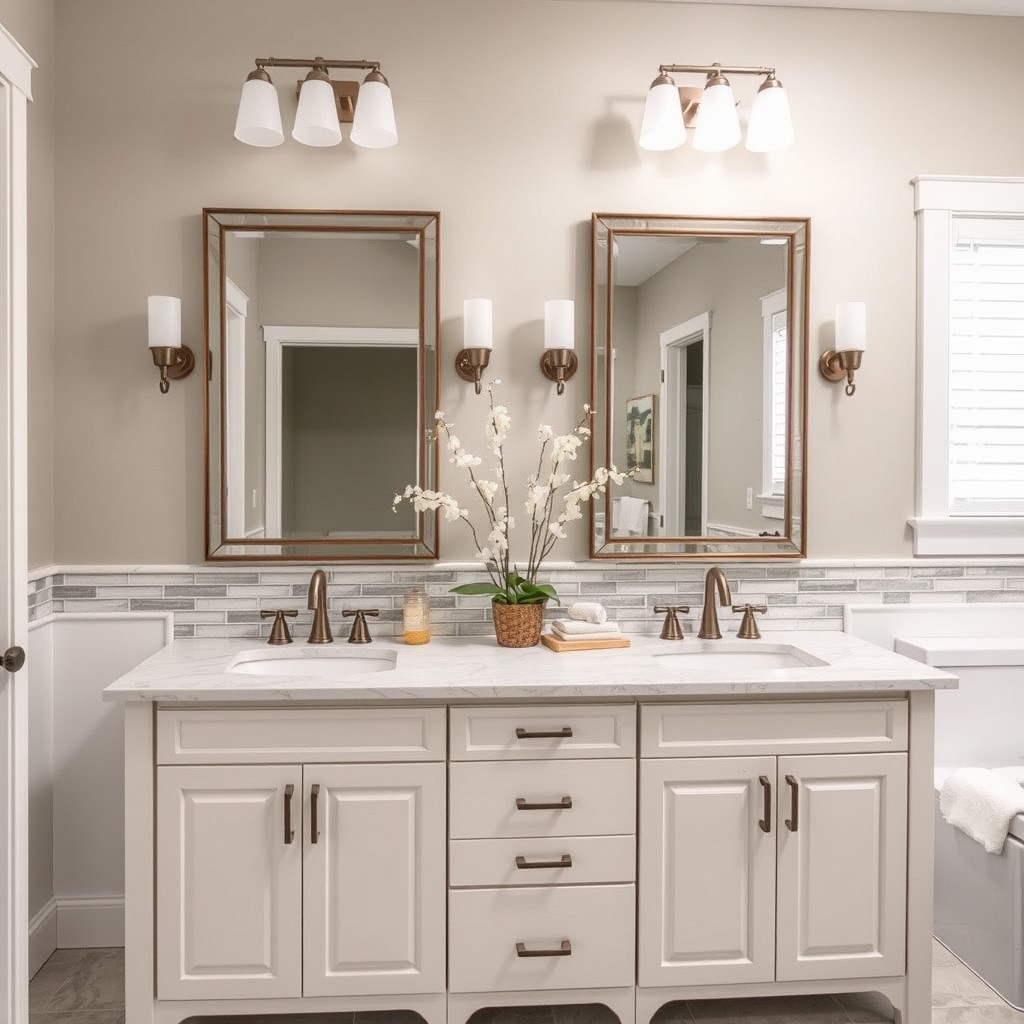 Double sink vanity design ideas