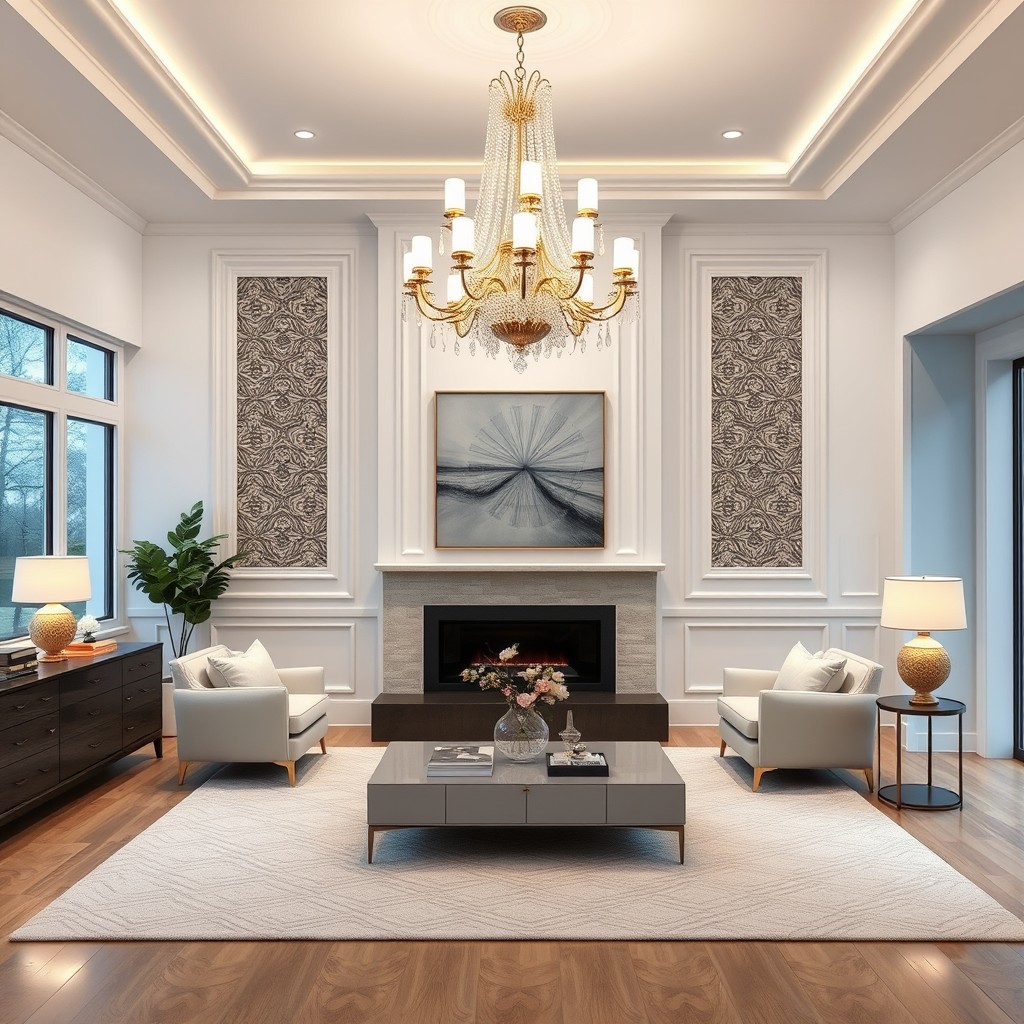 White wall living room ideas