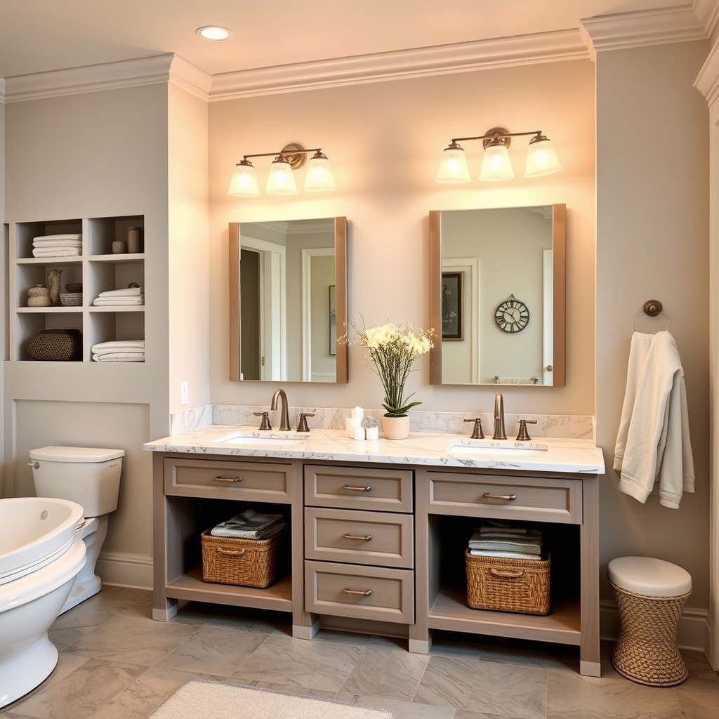 Double sink vanity design ideas