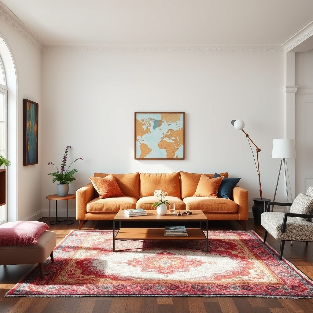 White wall living room ideas