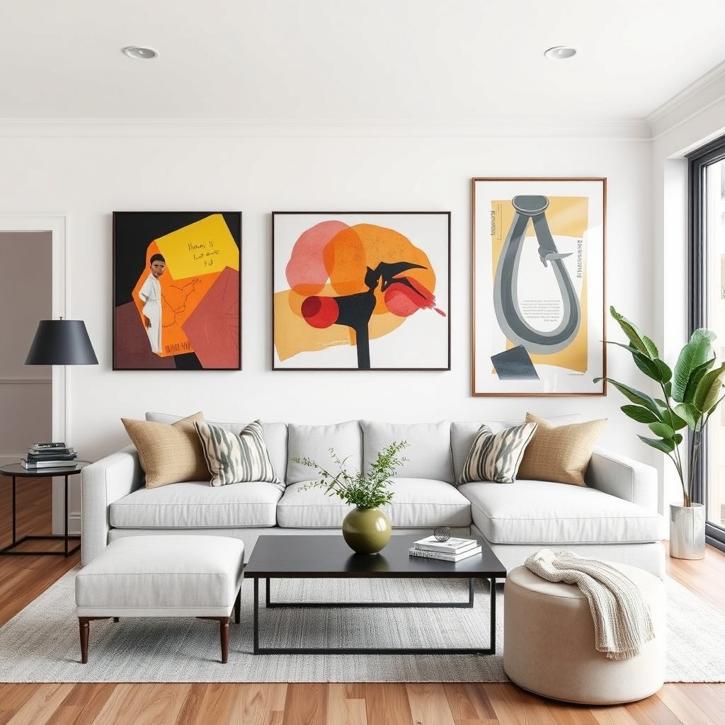 White wall living room ideas