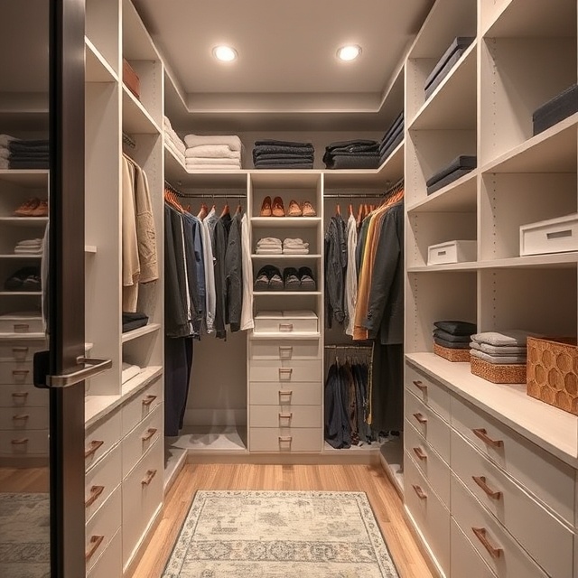 walk-in-closet, how to organize a walk-in-closet, steps to organize walk-in-closet, organizing walk-in-closet