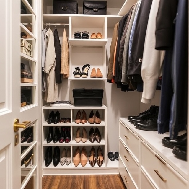 walk-in-closet, how to organize a walk-in-closet, steps to organize walk-in-closet, organizing walk-in-closet