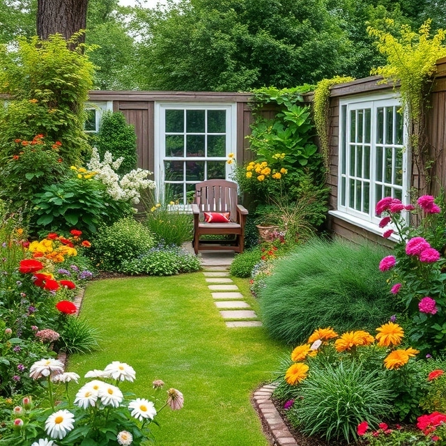 Creative timeless garden design ideas, garden with pathways, small garden ideas