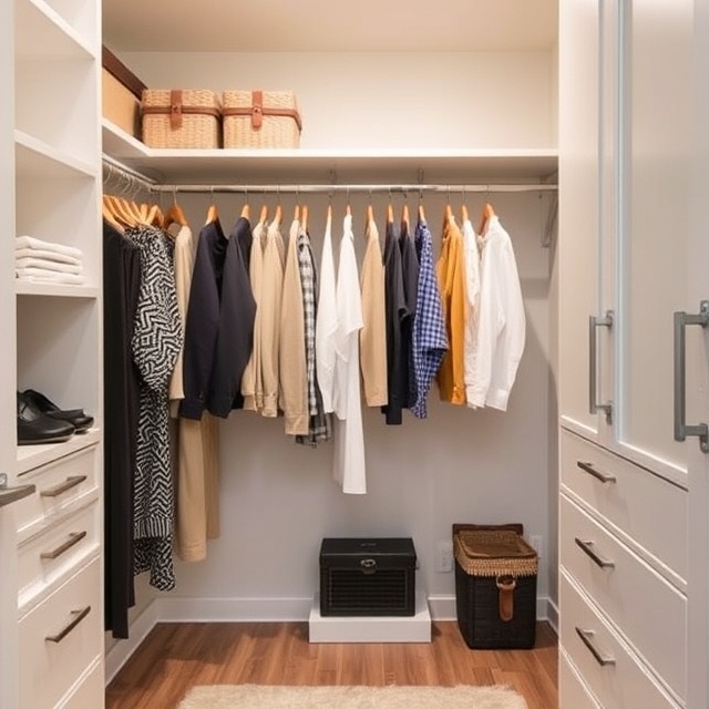 walk-in-closet, how to organize a walk-in-closet, steps to organize walk-in-closet, organizing walk-in-closet