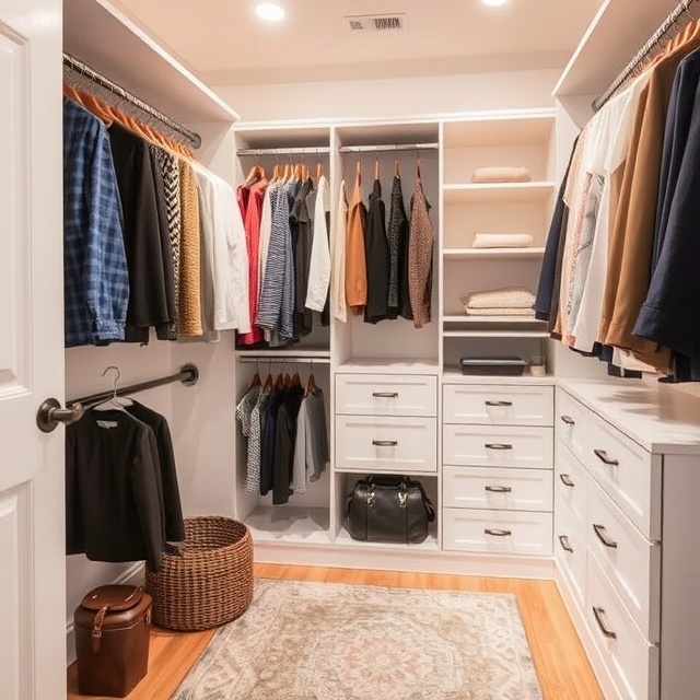walk-in-closet, how to organize a walk-in-closet, steps to organize walk-in-closet, organizing walk-in-closet