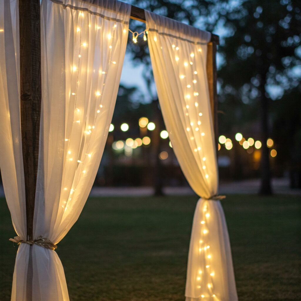 Backdrop Ideas DIY Curtains, Fairy Lights & Romance