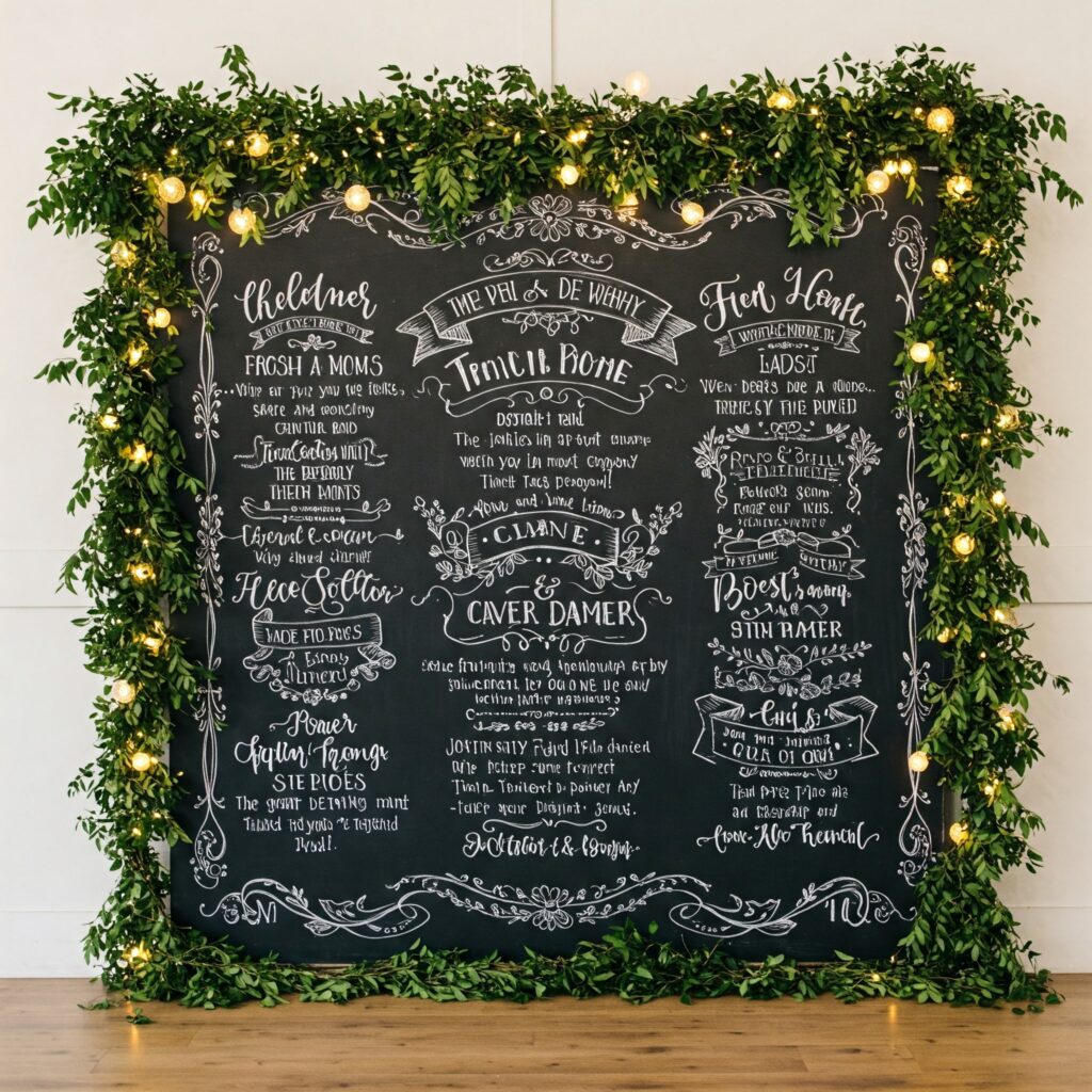 Chalkboard Sign Backdrop
backdrop ideas DIY
