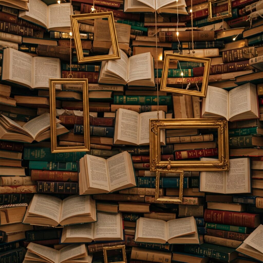 Backdrop stand Ideas Book Wall or Vintage Frame Backdrop