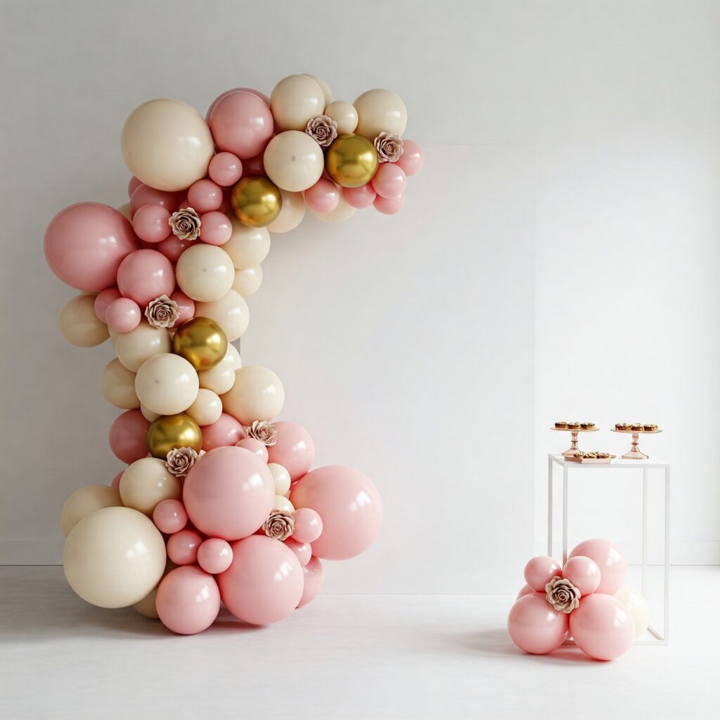 Backdrop stand ideas Balloon Garland on Stand