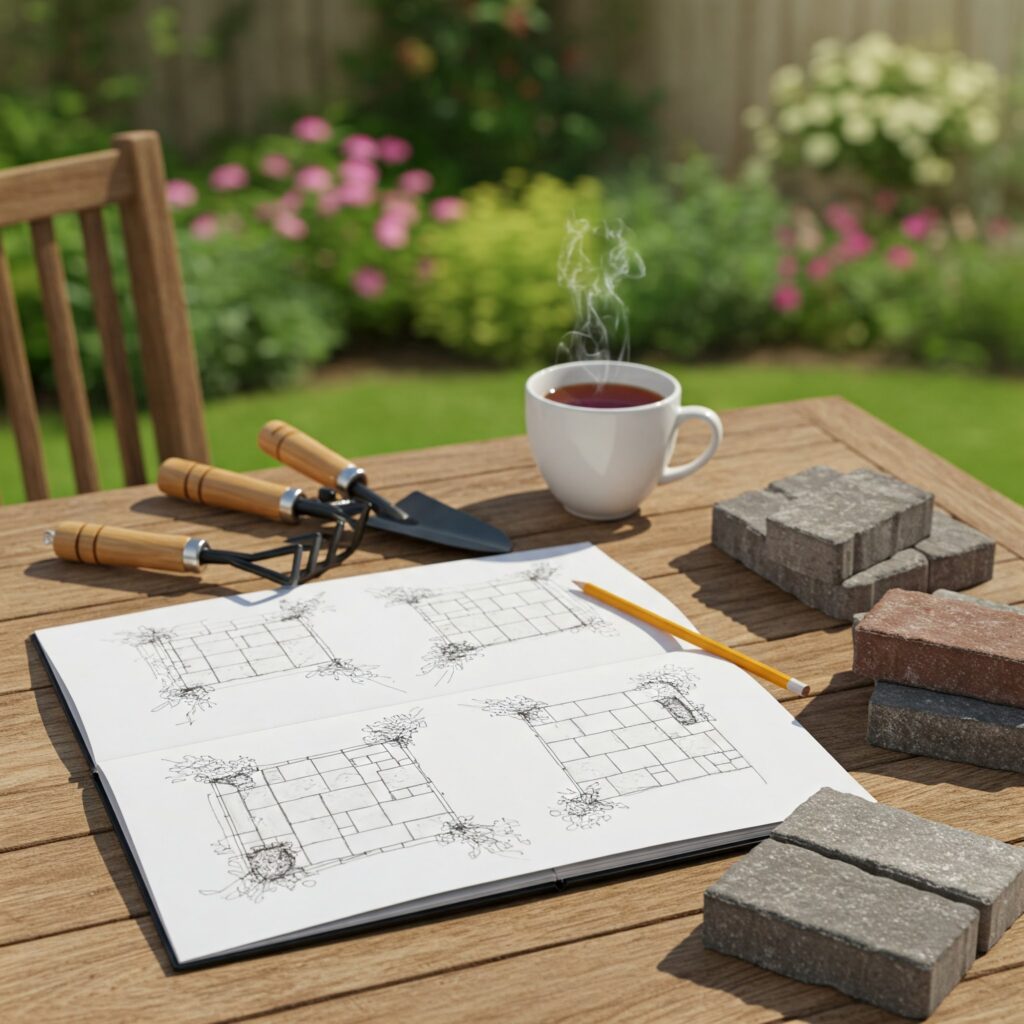 DIY patio pavers design ideas