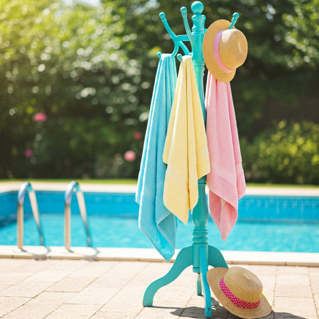 Outdoor Pool Towel Rack Ideas Outdoor Coat Rack