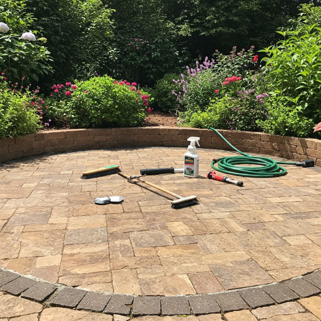 Round backyard patio maintenance requirement