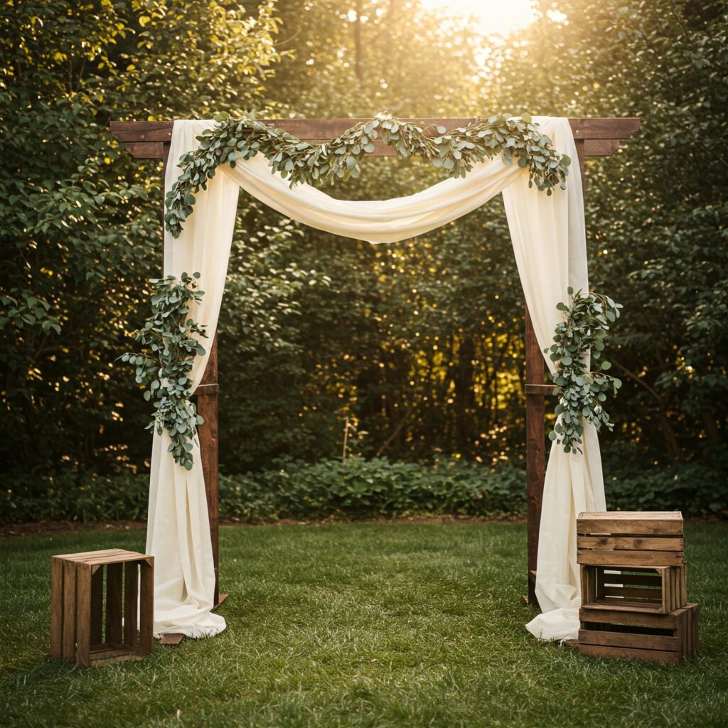 DIY backdrop Frames Wooden Frame Backdrop – Rustic Charm at Its Best