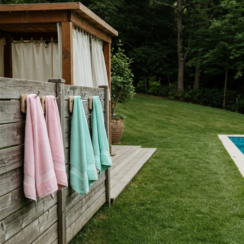 Pool Towel Hooks Weather-Resistant Materials