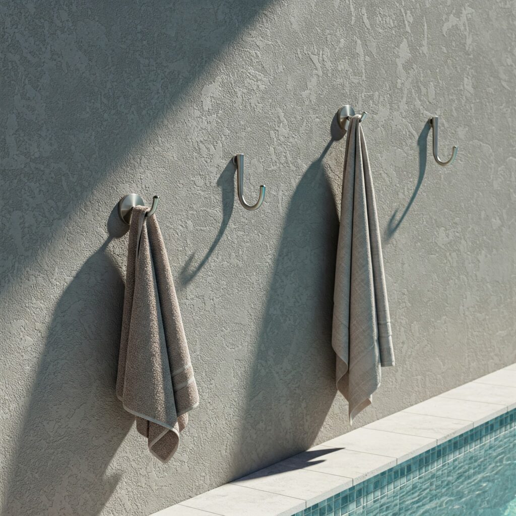 Pool Towel Hooks Strong Weight Support