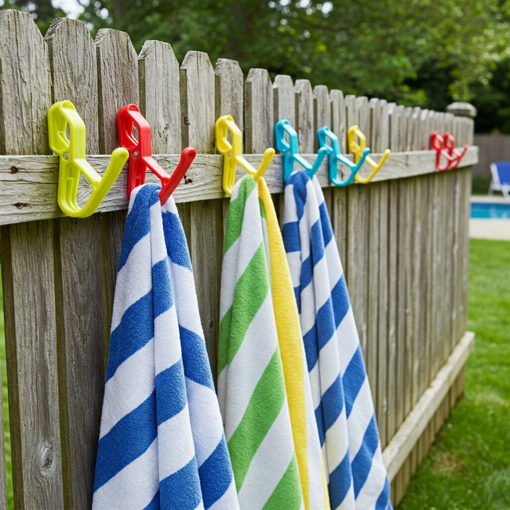 Pool Towel Hooks DIY Pool Towel Hook Rack
