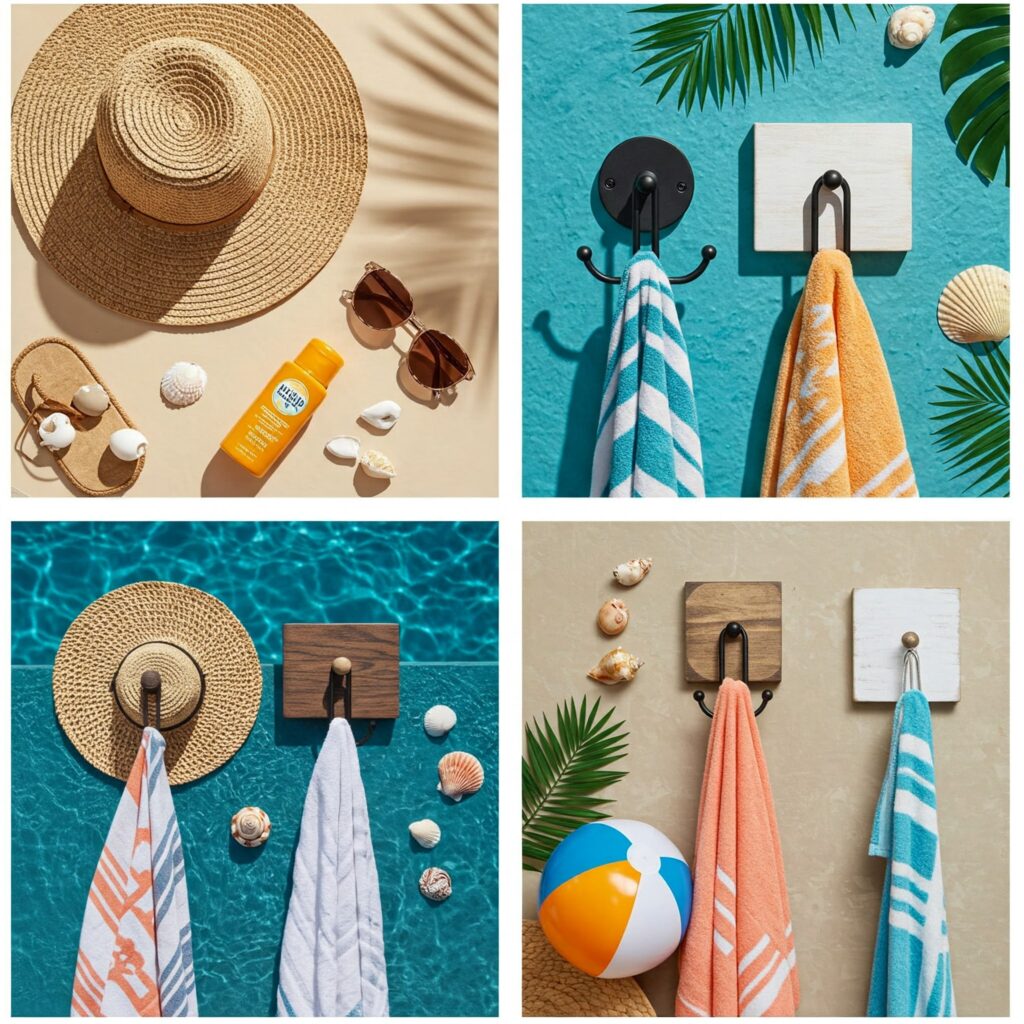 Pool Towel Hooks