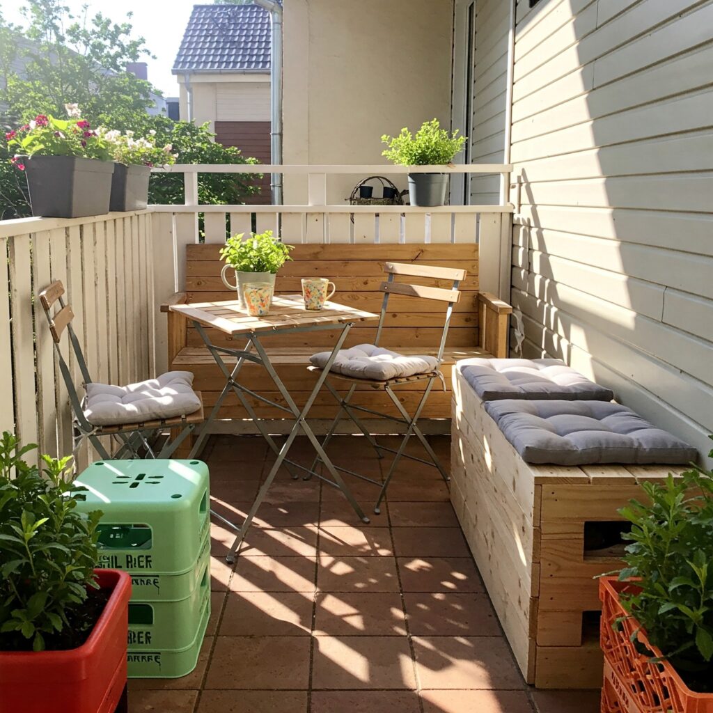Small front patio small space with beauty