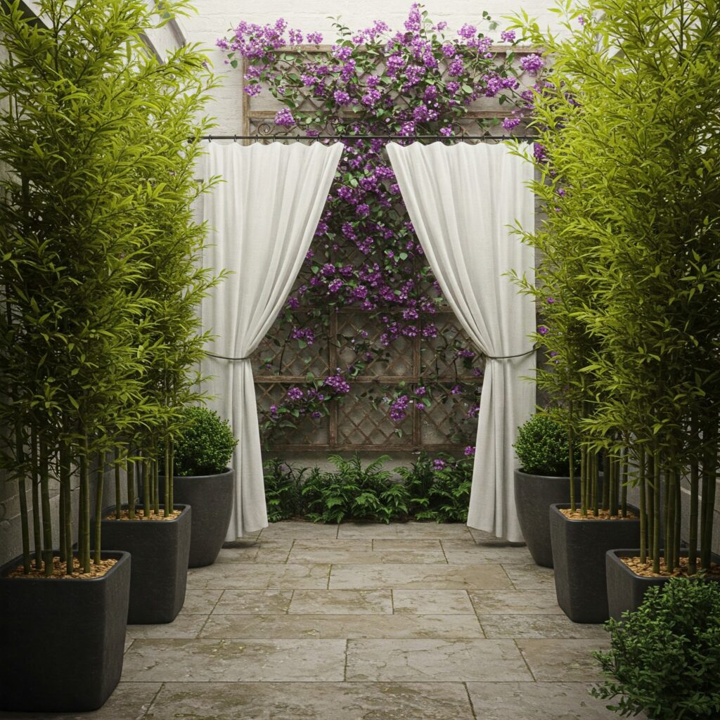 Small front patio privacy ideas
