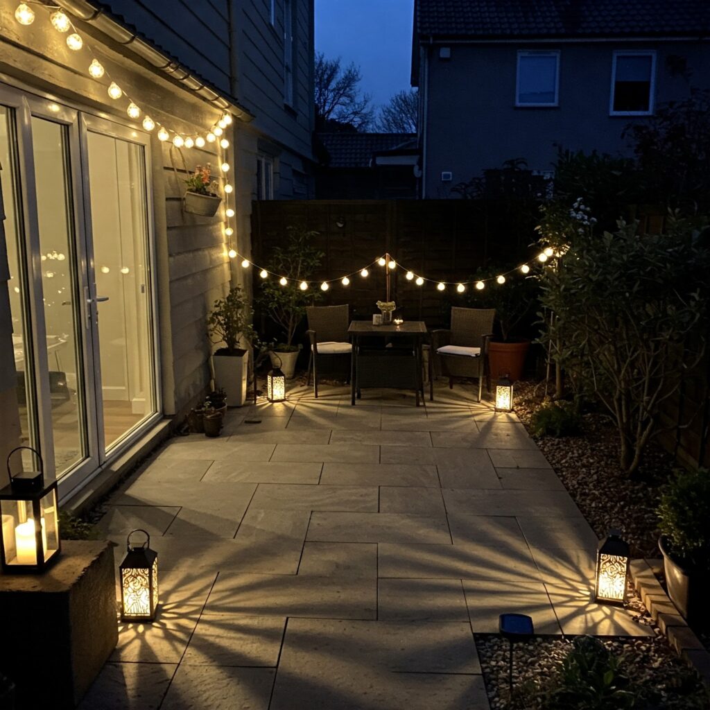small patio design lighting ideas