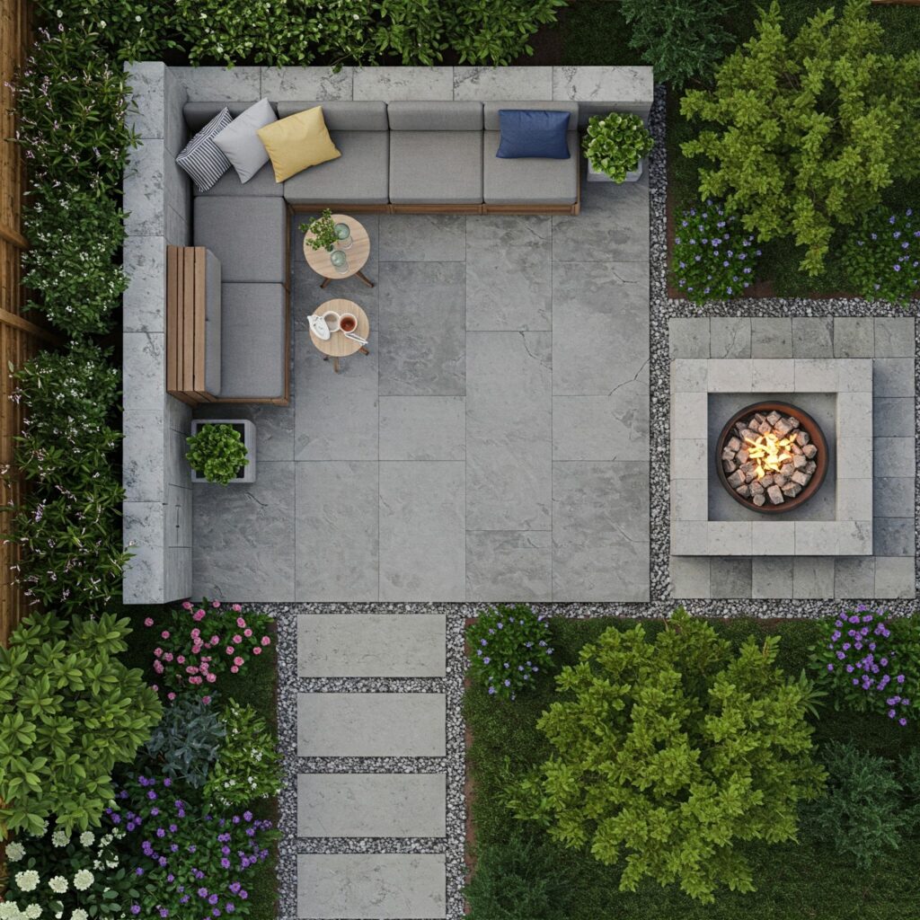 Small patio design layout ideas