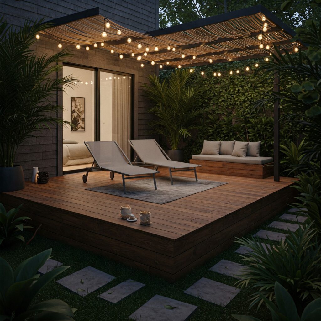 Small Pool Deck Ideas Platform Lounge Zone